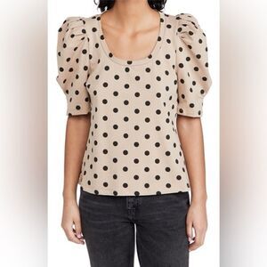 ENGLISH FACTORY PUFF SLEEVE T-SHIRT